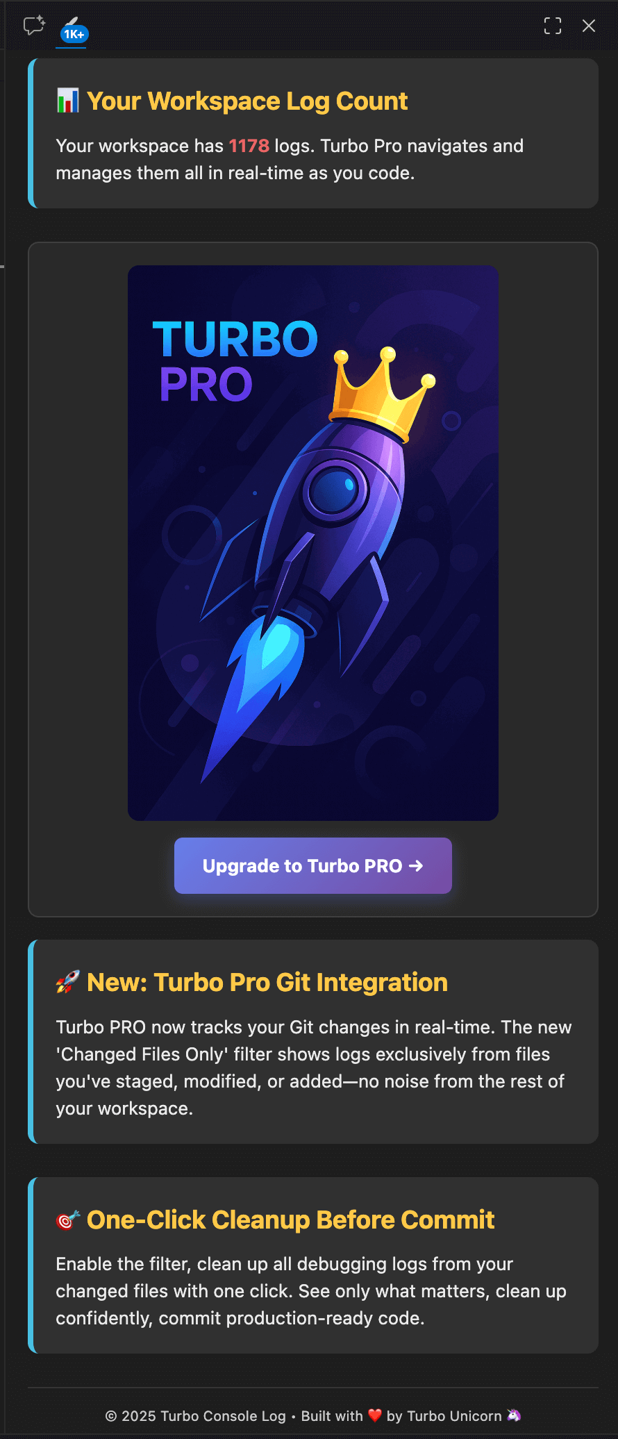 Workspace Log Count Notification