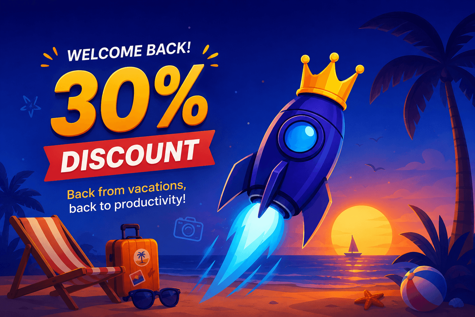 Turbo Pro 30% back-from-vacation discount
